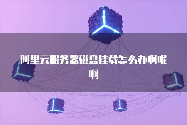 阿里云服务器磁盘挂载怎么办啊呢啊