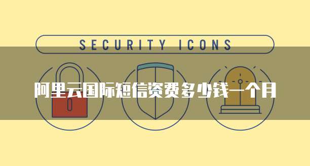 阿里云国际短信资费多少钱一个月