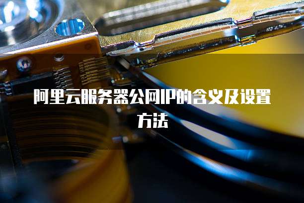 阿里云服务器公网IP的含义及设置方法