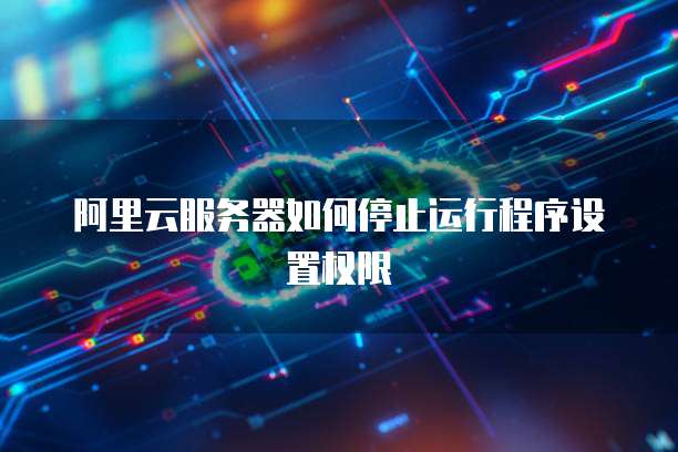 阿里云服务器如何停止运行程序设置权限