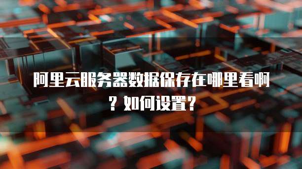 阿里云服务器数据保存在哪里看啊?如何设置?