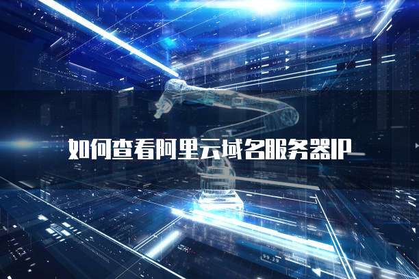 如何查看阿里云域名服务器IP
