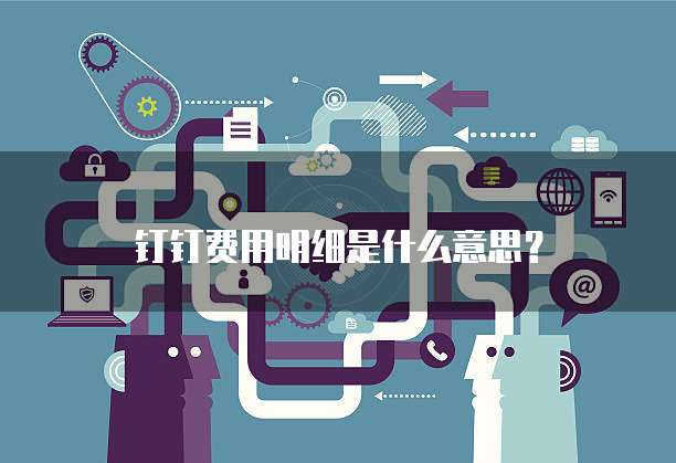 钉钉费用明细是什么意思?