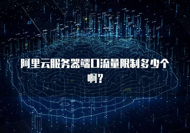 阿里云服务器端口流量限制多少个啊?