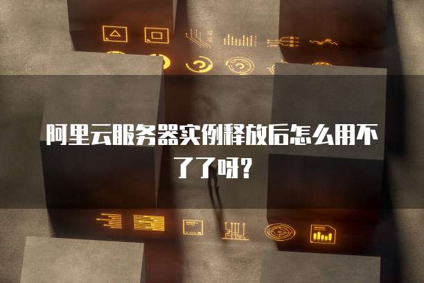 阿里云服务器实例释放后怎么用不了了呀?