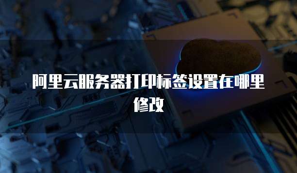 阿里云服务器打印标签设置在哪里修改