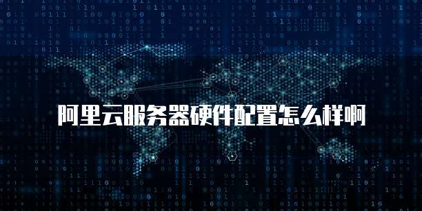 阿里云服务器硬件配置怎么样啊