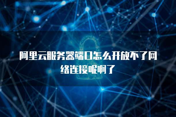 阿里云服务器端口怎么开放不了网络连接呢啊了