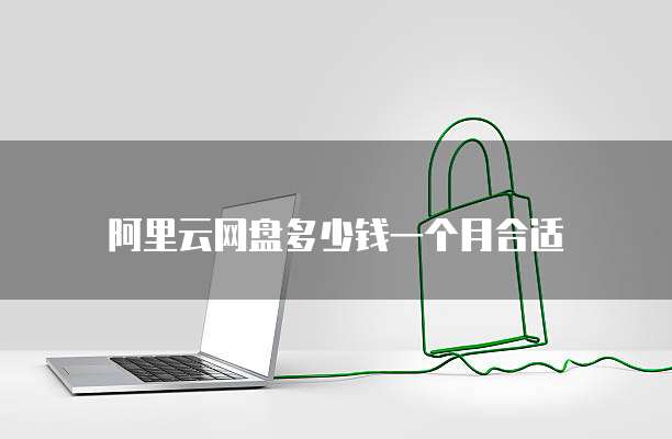 阿里云网盘多少钱一个月合适