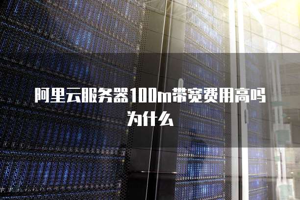 阿里云服务器100m带宽费用高吗为什么