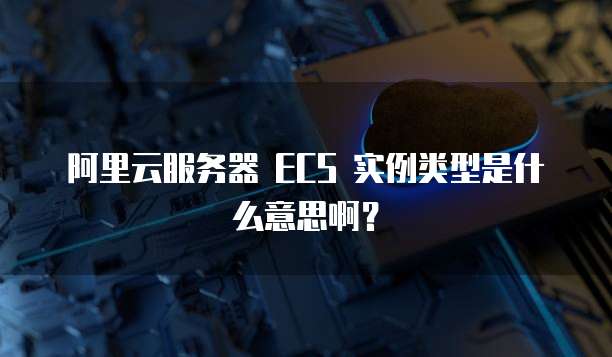 阿里云服务器 ECS 实例类型是什么意思啊?