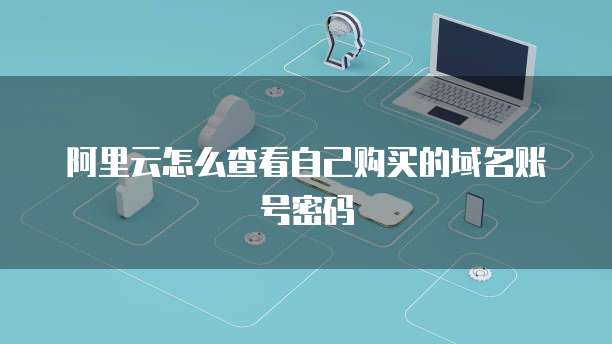 阿里云怎么查看自己购买的域名账号密码