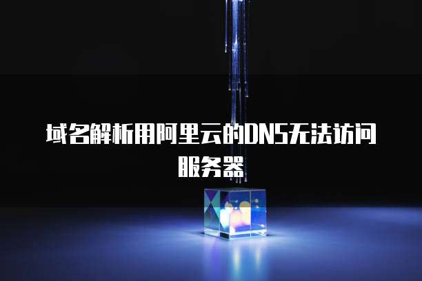 域名解析用阿里云的DNS无法访问服务器