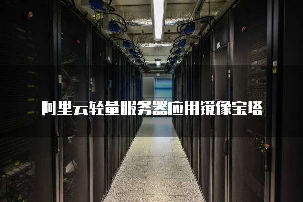 阿里云轻量服务器应用镜像宝塔