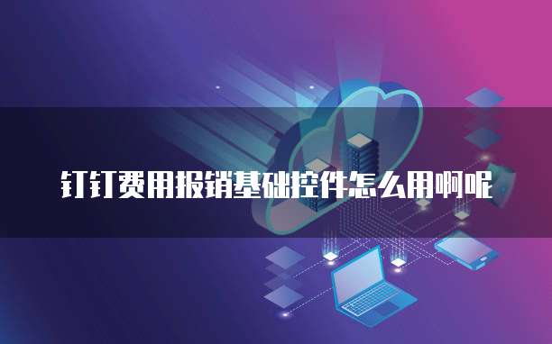 钉钉费用报销基础控件怎么用啊呢