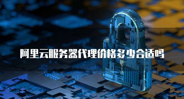 阿里云服务器代理价格多少合适吗