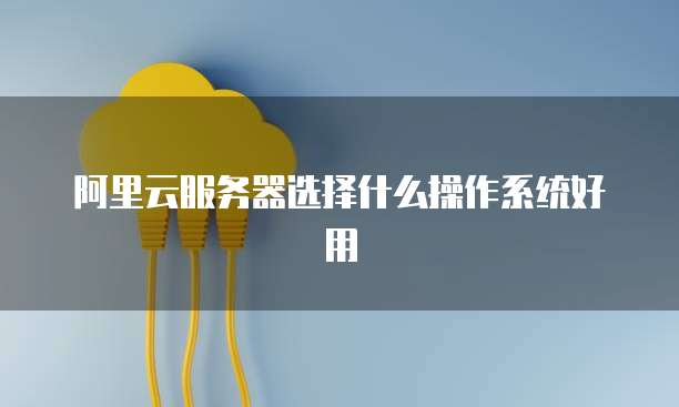 阿里云服务器选择什么操作系统好用