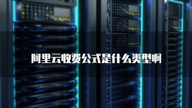 阿里云收费公式是什么类型啊