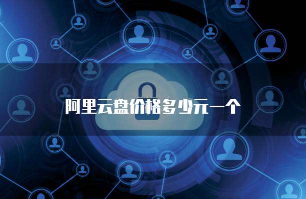 阿里云盘价格多少元一个
