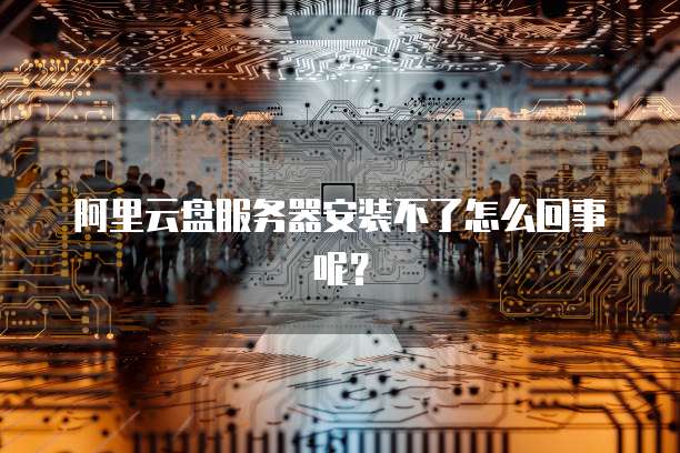 阿里云盘服务器安装不了怎么回事呢?