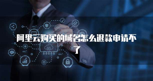 阿里云购买的域名怎么退款申请不了
