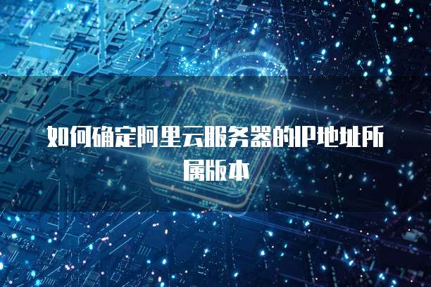 如何确定阿里云服务器的IP地址所属版本