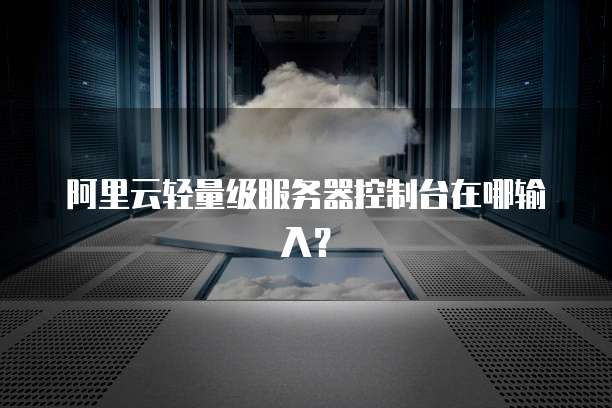 阿里云轻量级服务器控制台在哪输入?