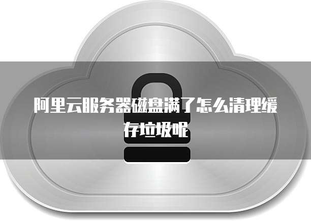 阿里云服务器磁盘满了怎么清理缓存垃圾呢