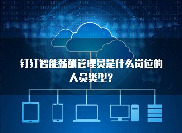 钉钉智能薪酬管理员是什么岗位的人员类型?