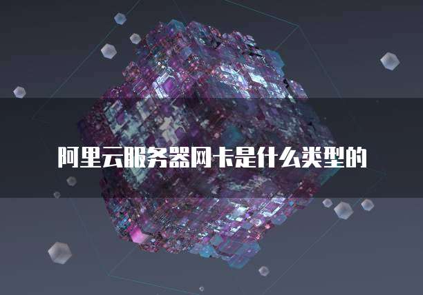 阿里云服务器网卡是什么类型的