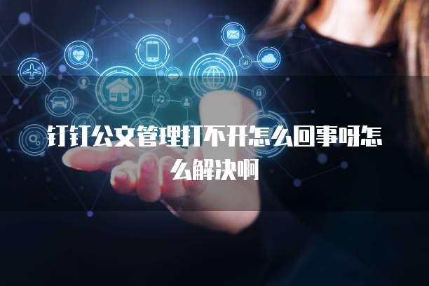钉钉公文管理打不开怎么回事呀怎么解决啊