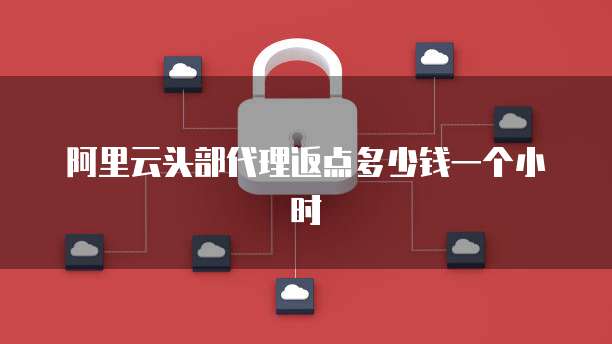 阿里云头部代理返点多少钱一个小时