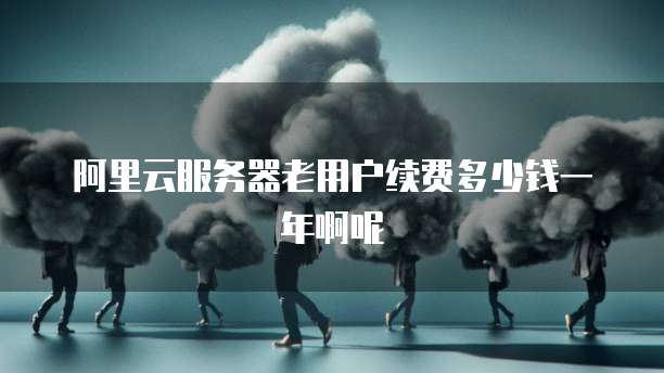 阿里云服务器老用户续费多少钱一年啊呢