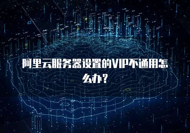 阿里云服务器设置的VIP不通用怎么办?