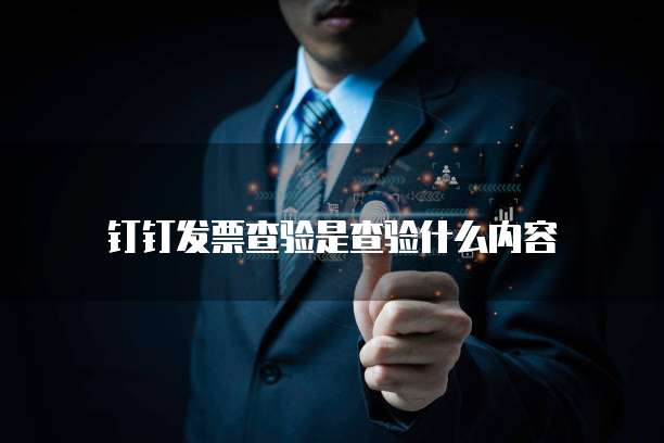 钉钉发票查验是查验什么内容