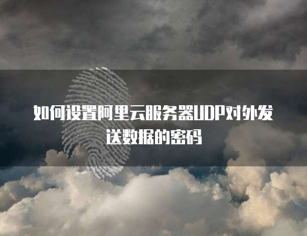如何设置阿里云服务器UDP对外发送数据的密码