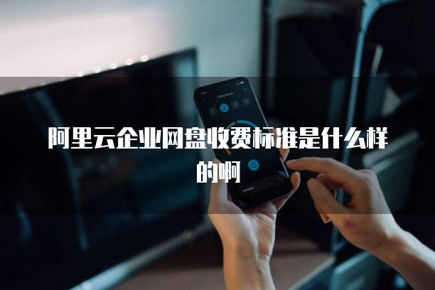 阿里云企业网盘收费标准是什么样的啊