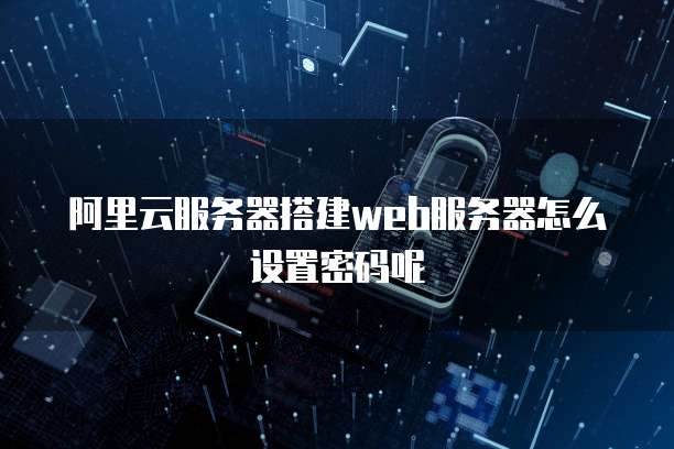 阿里云服务器搭建web服务器怎么设置密码呢