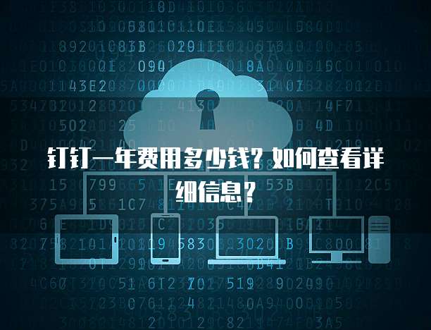 钉钉一年费用多少钱?如何查看详细信息?
