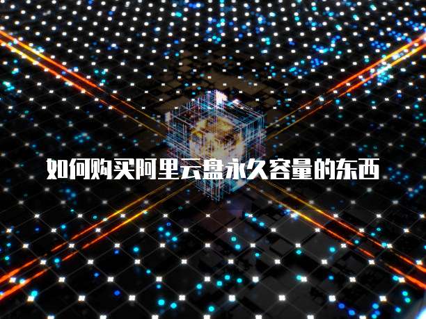 如何购买阿里云盘永久容量的东西
