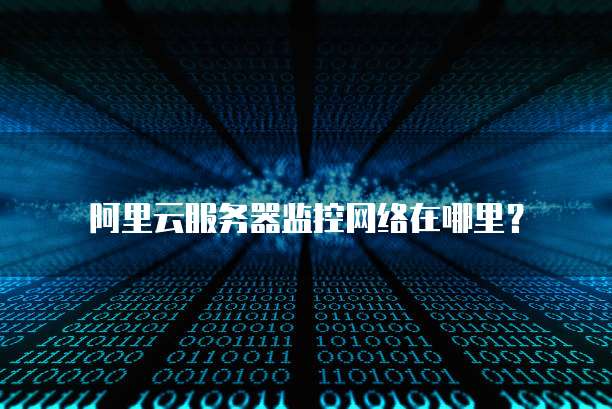 阿里云服务器监控网络在哪里?
