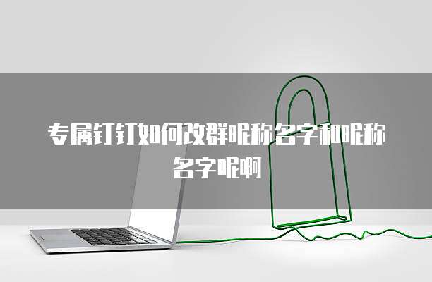 专属钉钉如何改群昵称名字和昵称名字呢啊