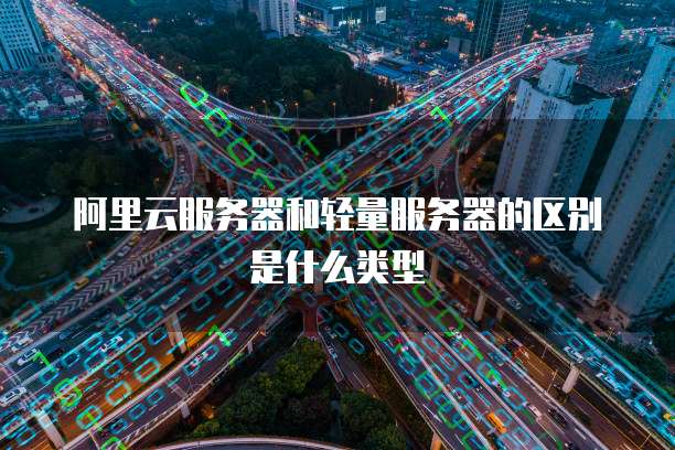 阿里云服务器和轻量服务器的区别是什么类型