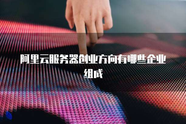 阿里云服务器创业方向有哪些企业组成