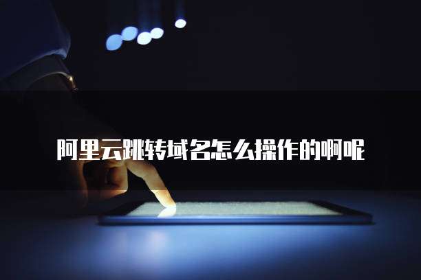 阿里云跳转域名怎么操作的啊呢