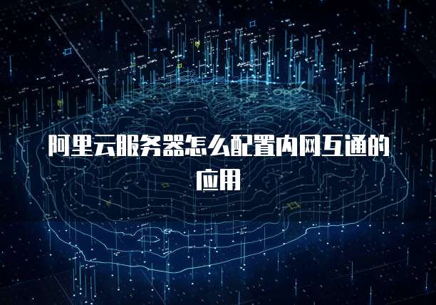 阿里云服务器怎么配置内网互通的应用