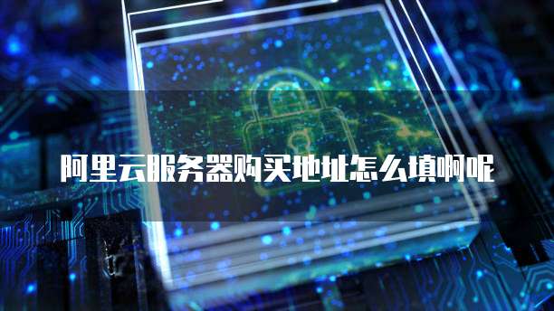 阿里云服务器购买地址怎么填啊呢