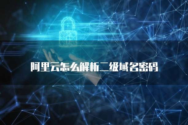 阿里云怎么解析二级域名密码