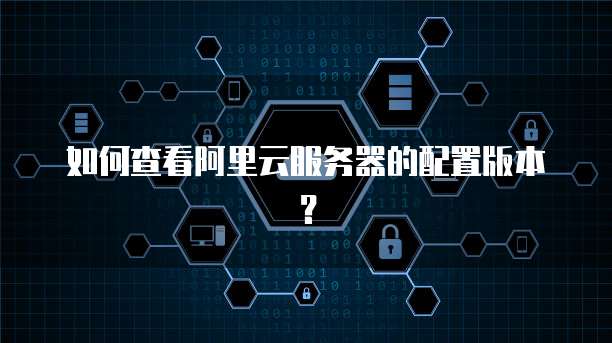 如何查看阿里云服务器的配置版本?