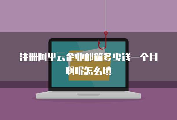 注册阿里云企业邮箱多少钱一个月啊呢怎么填